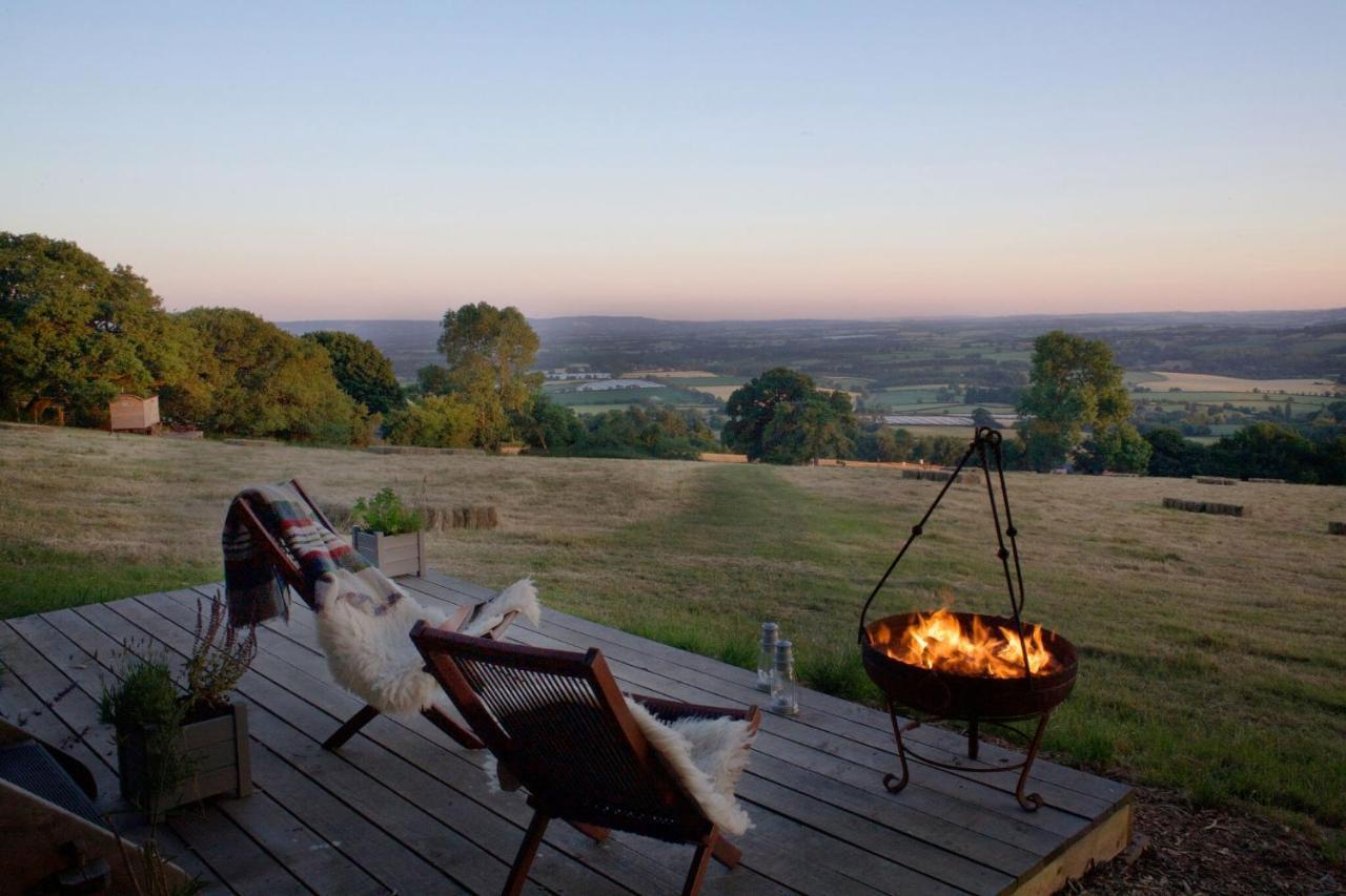 Tilbury Shepherd Huts With Hot Tubs Plus Holiday Cottages West Bagborough Esterno foto