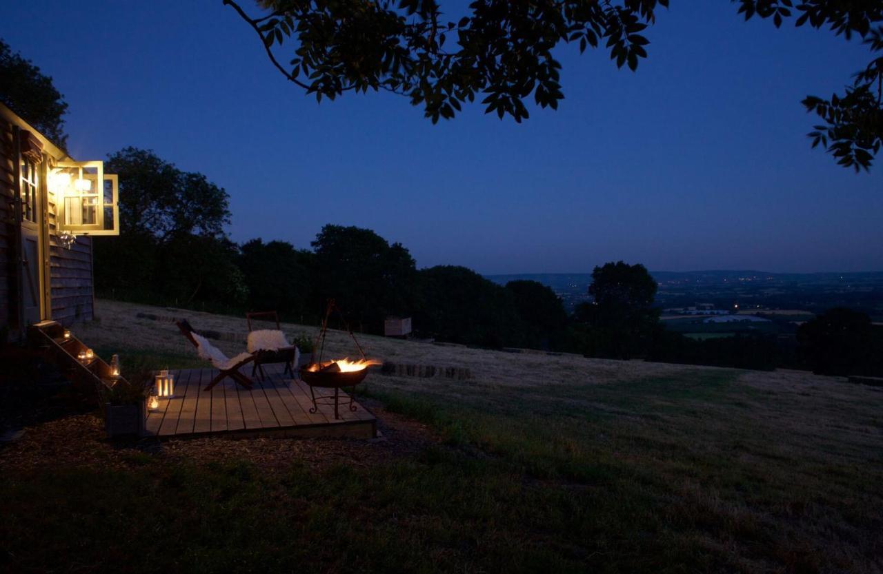 Tilbury Shepherd Huts With Hot Tubs Plus Holiday Cottages West Bagborough Esterno foto