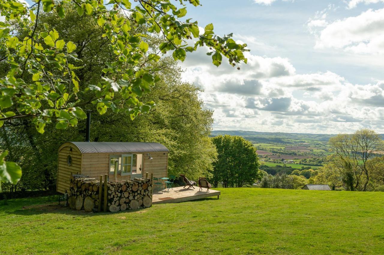 Tilbury Shepherd Huts With Hot Tubs Plus Holiday Cottages West Bagborough Esterno foto