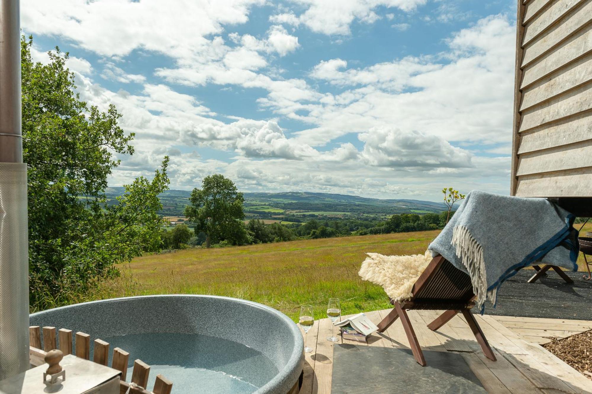 Tilbury Shepherd Huts With Hot Tubs Plus Holiday Cottages West Bagborough Esterno foto