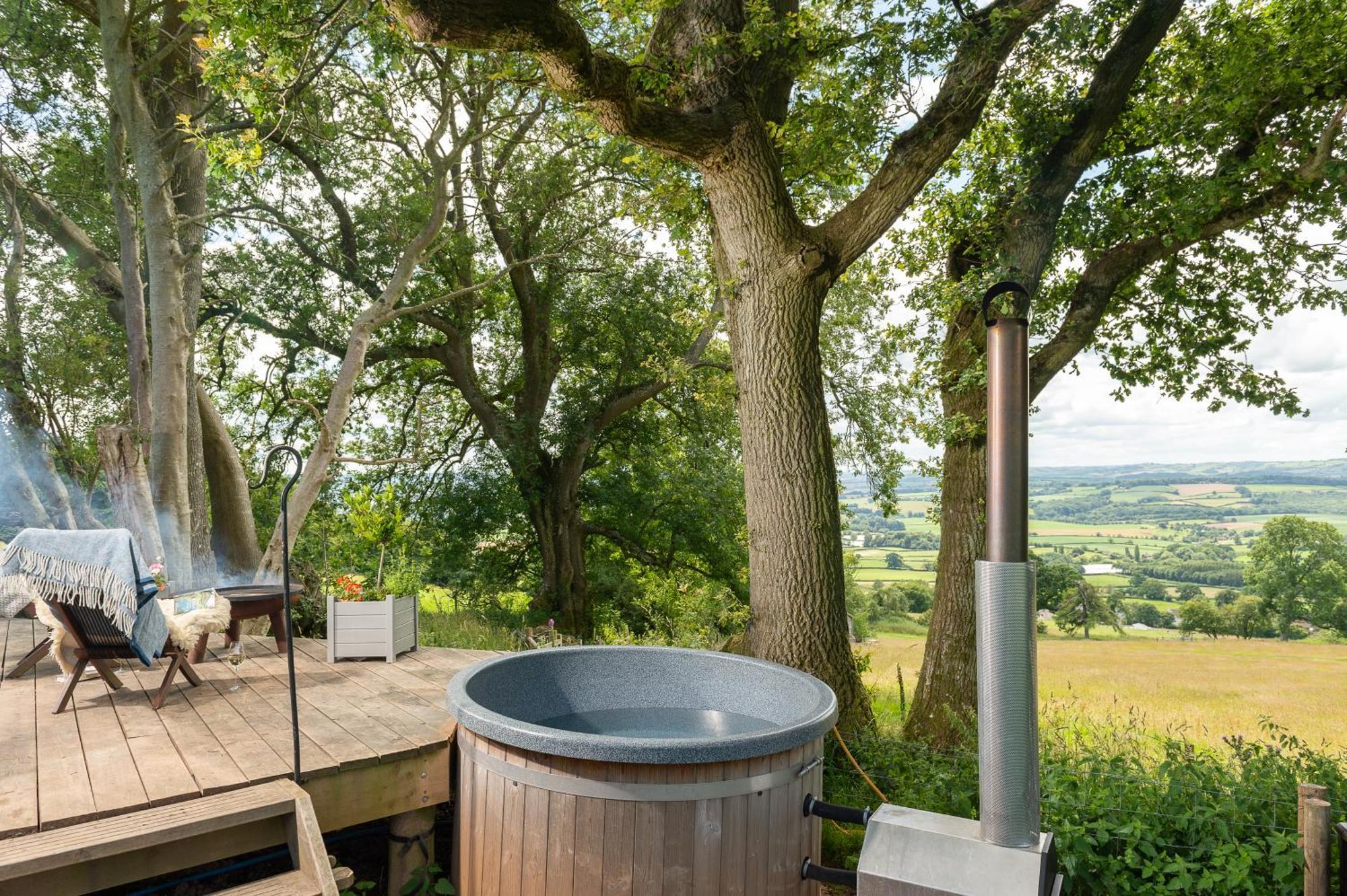 Tilbury Shepherd Huts With Hot Tubs Plus Holiday Cottages West Bagborough Esterno foto